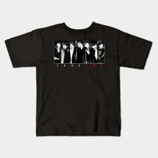 BTS Take two OT7 , front printed (Dark theme) Kids T-Shirt